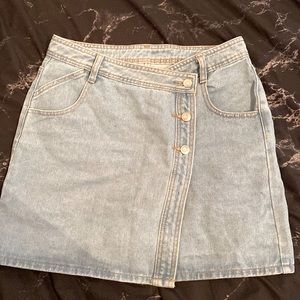 Mini denim skirt